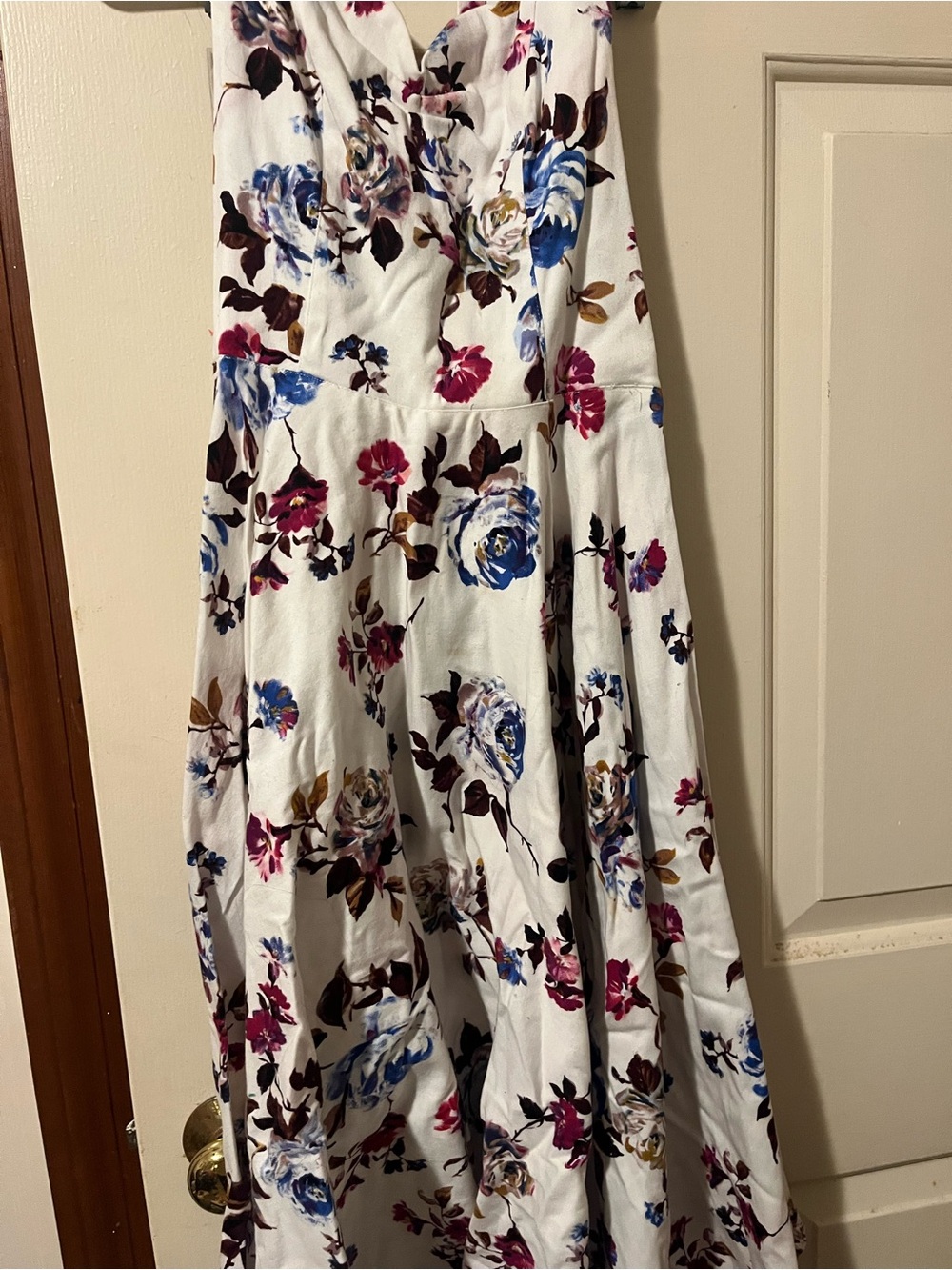 Halter Top Cottage Core Floral Dress - Picture 2 of 7